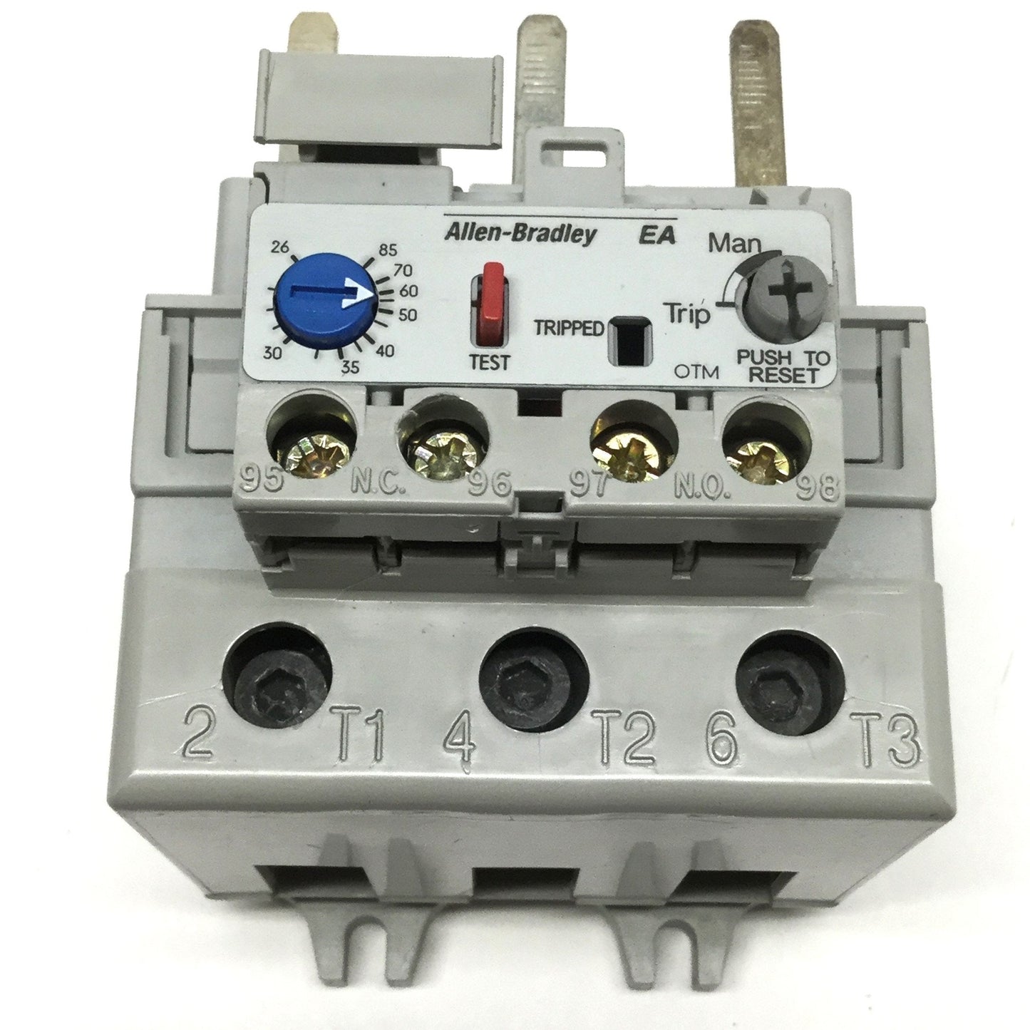 Used Allen Bradley 193-EA1KE Electronic Overload Relay, 26-85A, 3PH 600VAC, Class 10