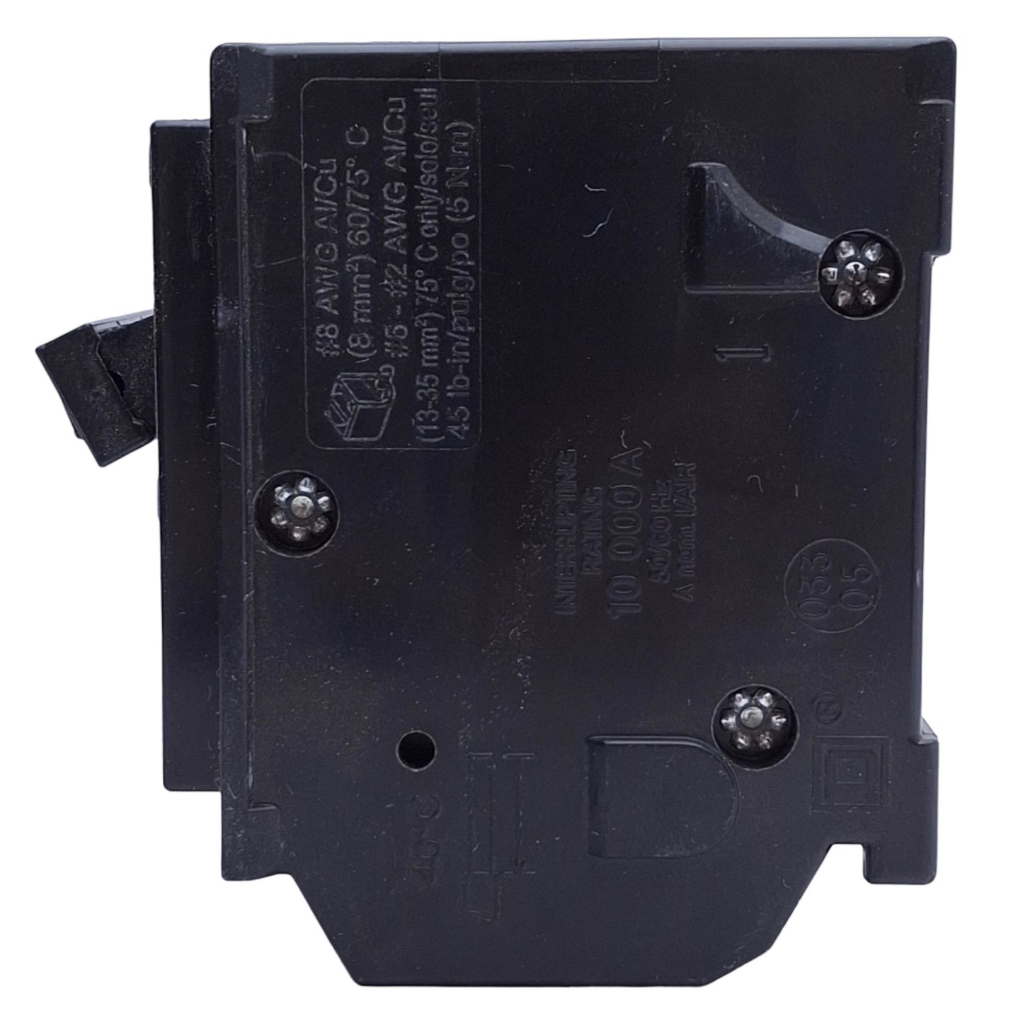 Used Square D HOM240 Mini Circuit Breaker 120/240VAC, 40A, 2-Poles, AWG 8...AWG 2