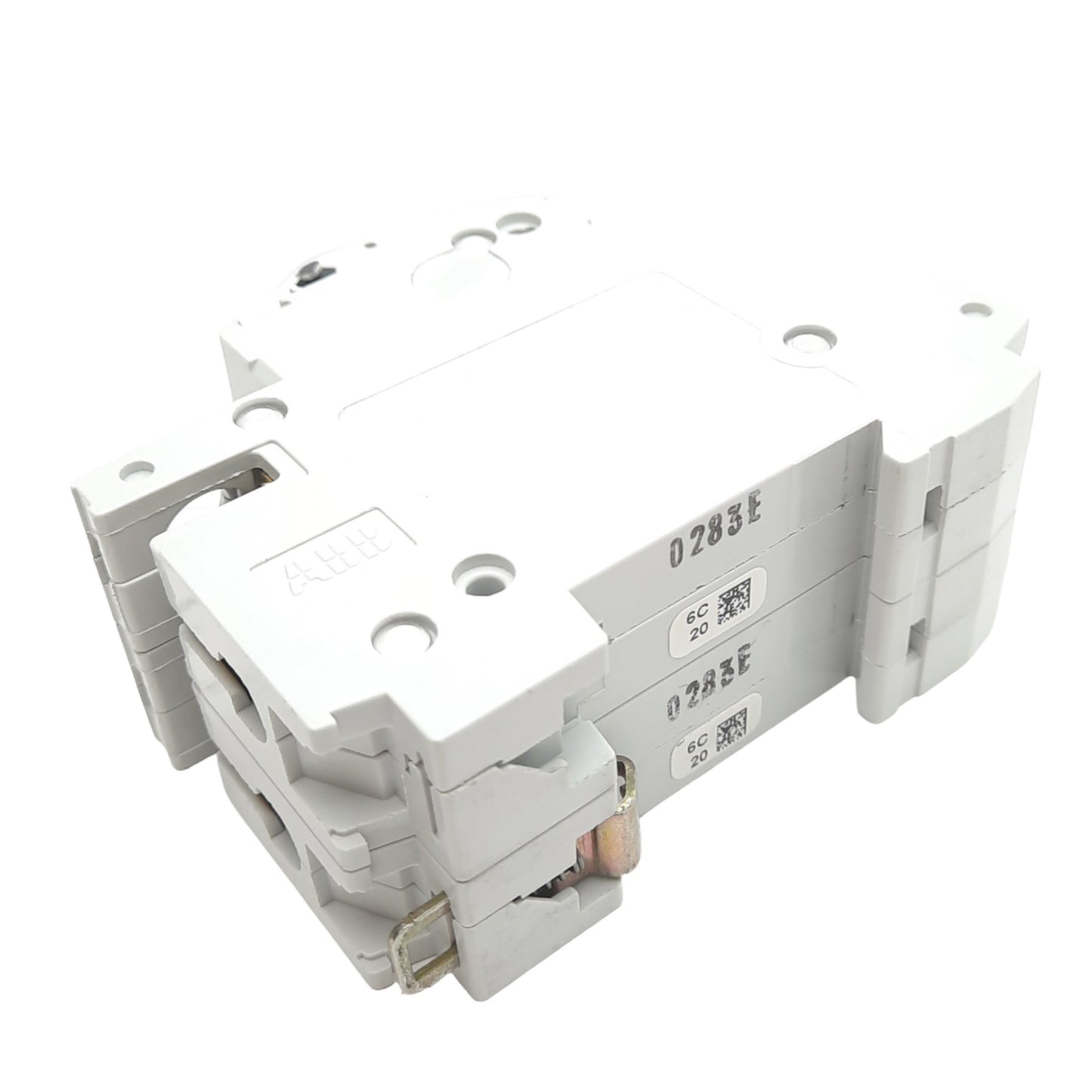 Used ABB S262-C20 Circuit Breaker, 2-Pole, 20A, 277/480VAC Max, DIN Rail Mount