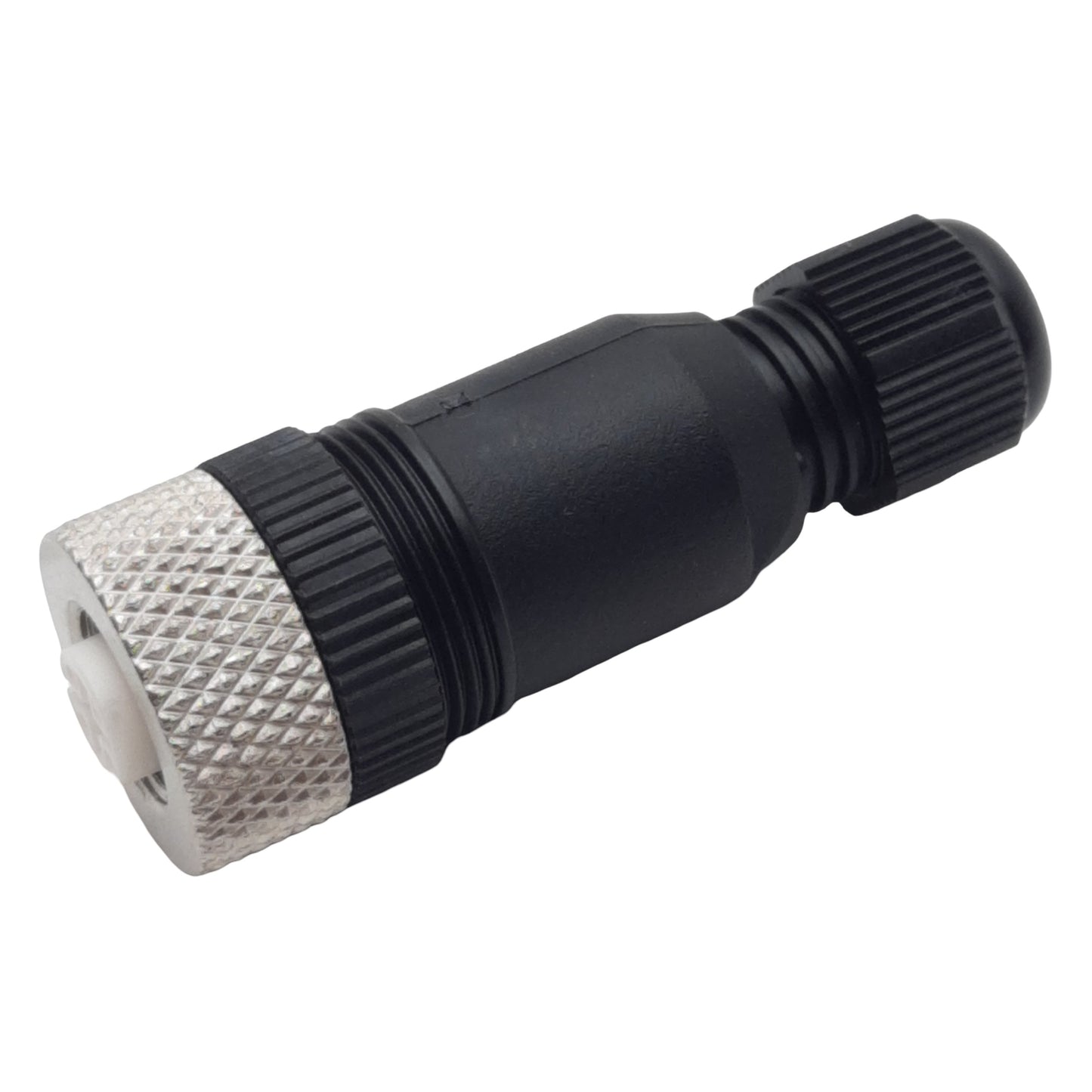 New Lot of 2 Mencom MDC-5FP-FW07 Connector, 5-Pin M12 F, 50VAC/DC 4A, 3-6.5mm Range