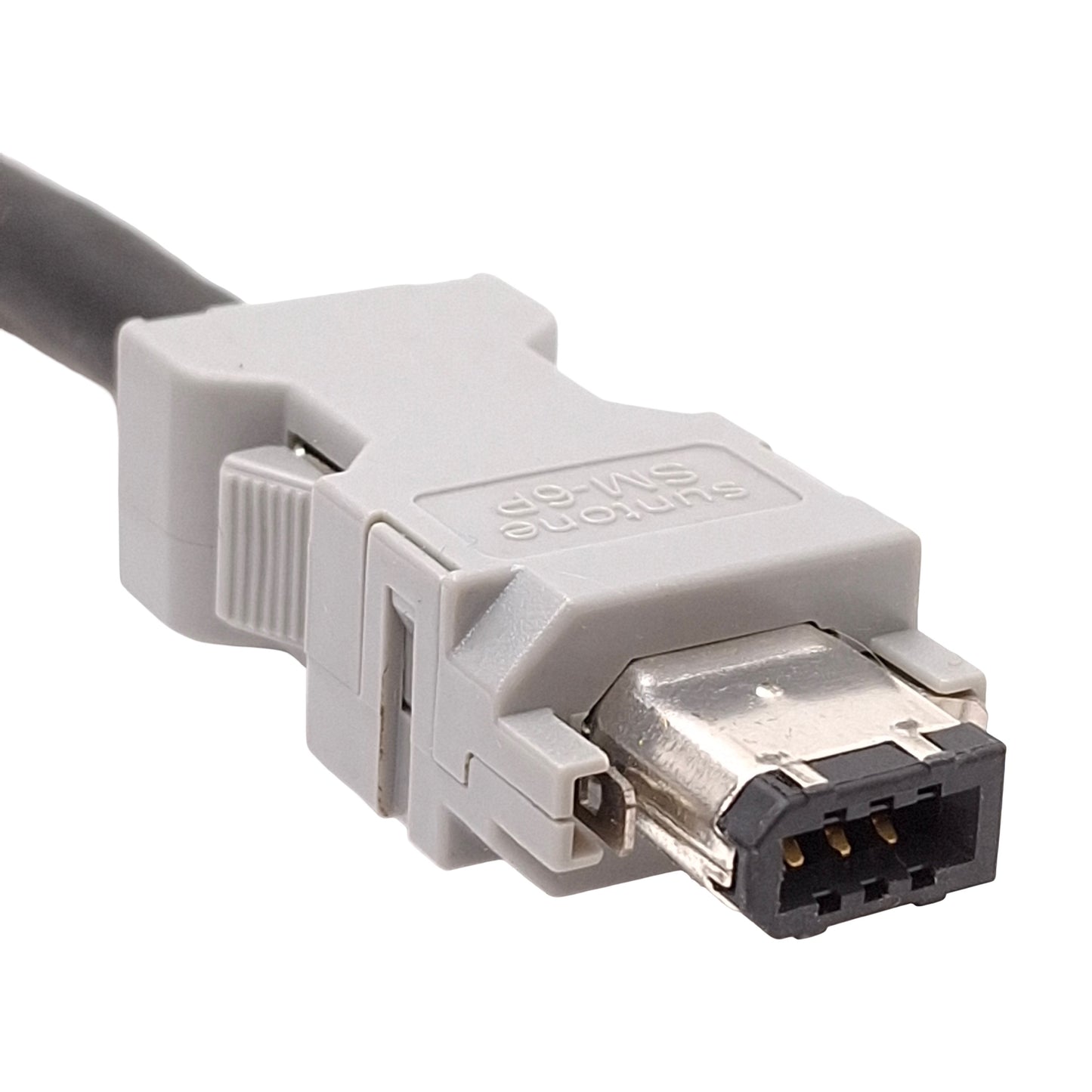 Used Yaskawa JZSP-CMP00-02 Servo Motor Encoder Cable, IEEE 1394 6P Male to Female, 2m
