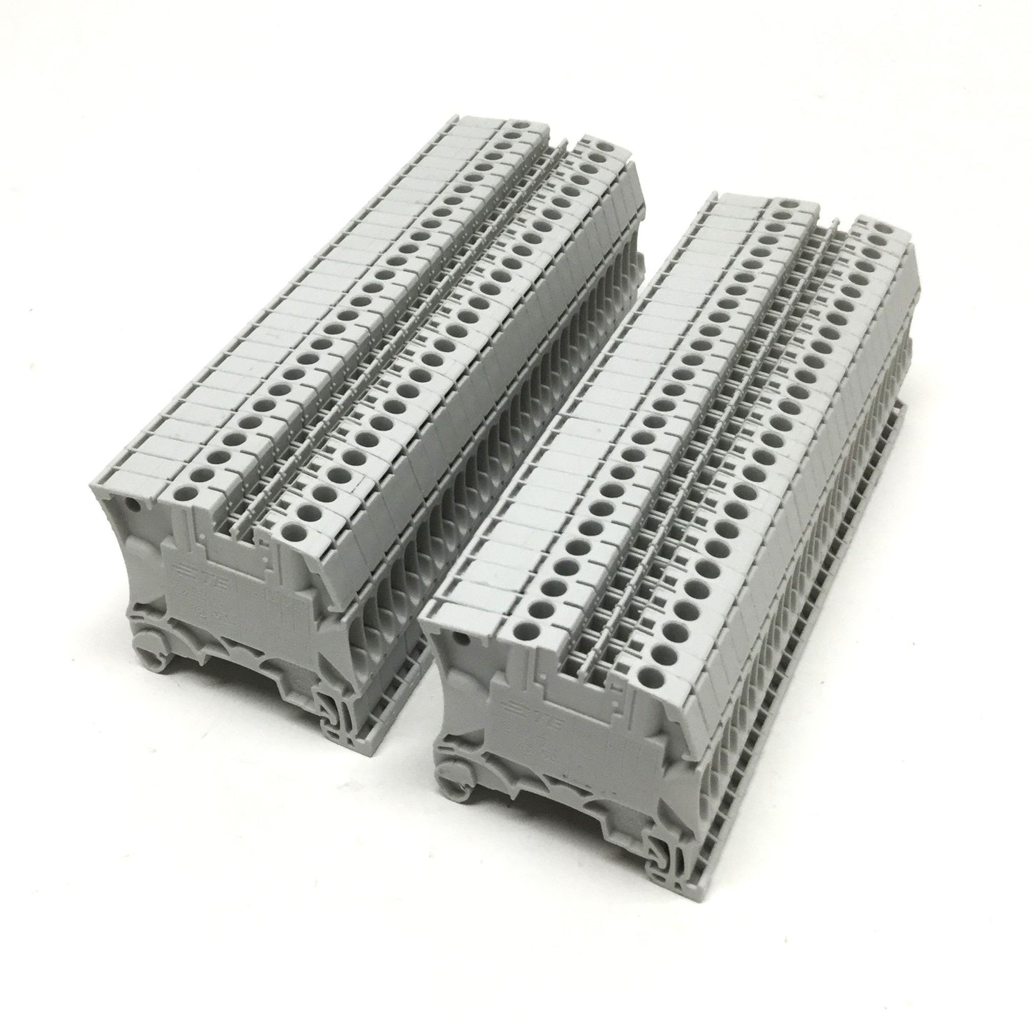 Used Lot of 56 TE Entrelec 1SNK505010R0000 ZS4 Feed-Thru Terminal Blocks, 1000VAC 32A