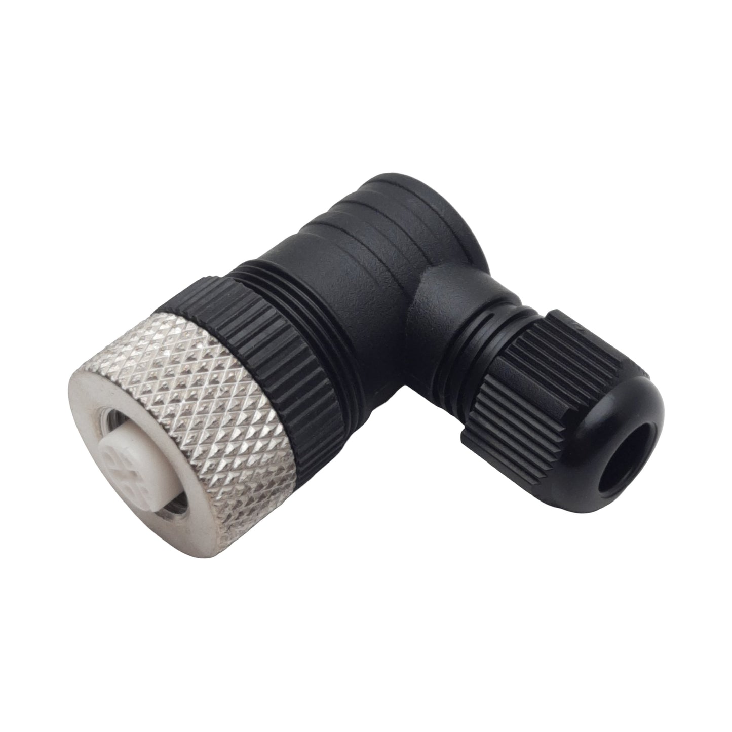 New Lot of 2 Mencom MDC-5FP-FW07-R Connector, 5-Pin M12 90° Female, 3-6.5mm Range