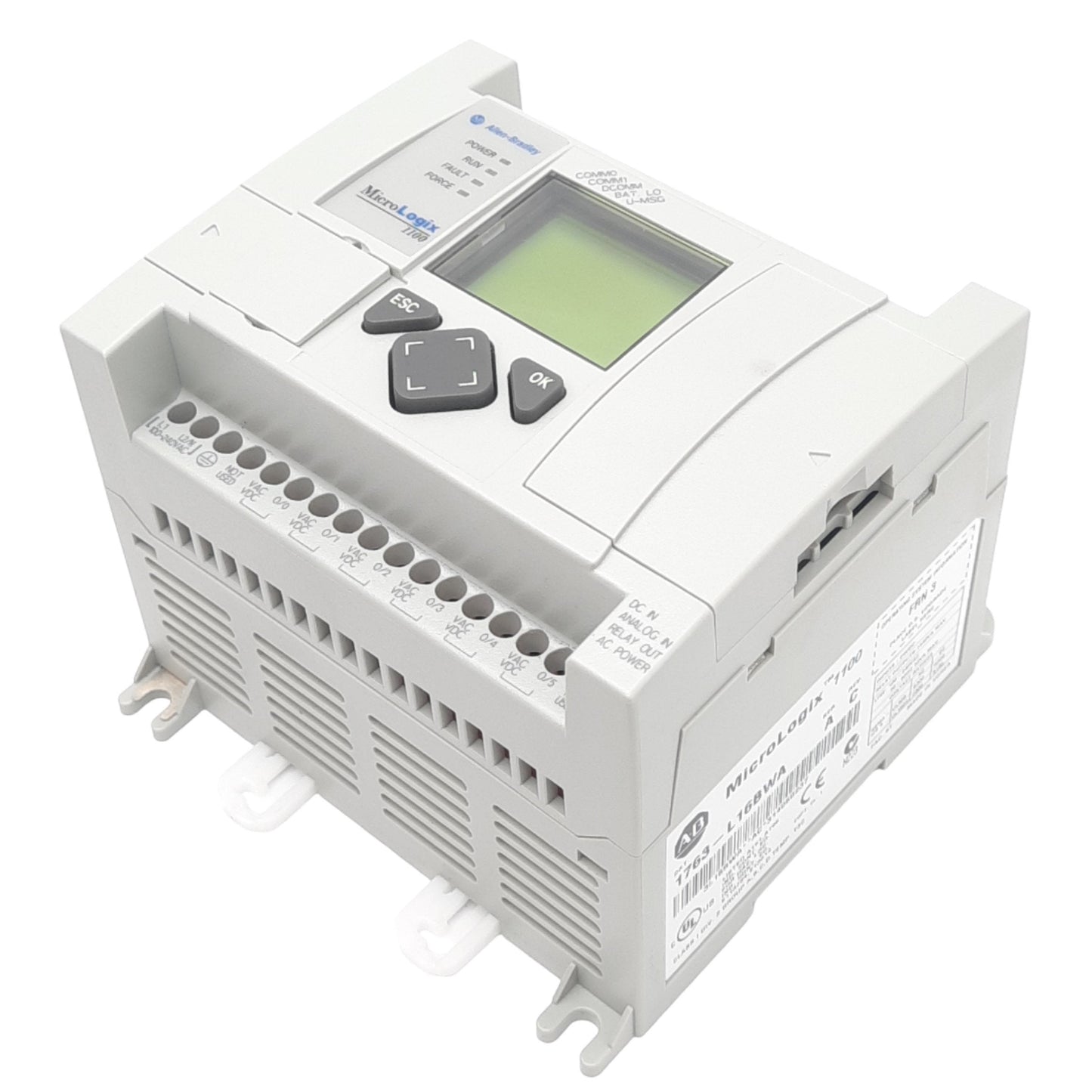 Used Allen Bradley 1763-L16BWA MicroLogix 1100 Controller, 16-Point, 100-240VAC