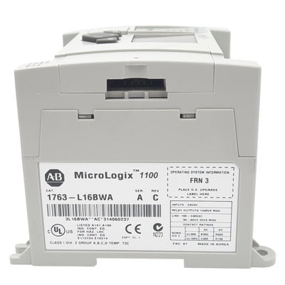 Used Allen Bradley 1763-L16BWA MicroLogix 1100 Controller, 16-Point, 100-240VAC