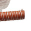 Used High Temperature Material Feed Hose, 1in ID x 17ft, Two Ply Silicone Wire Lined
