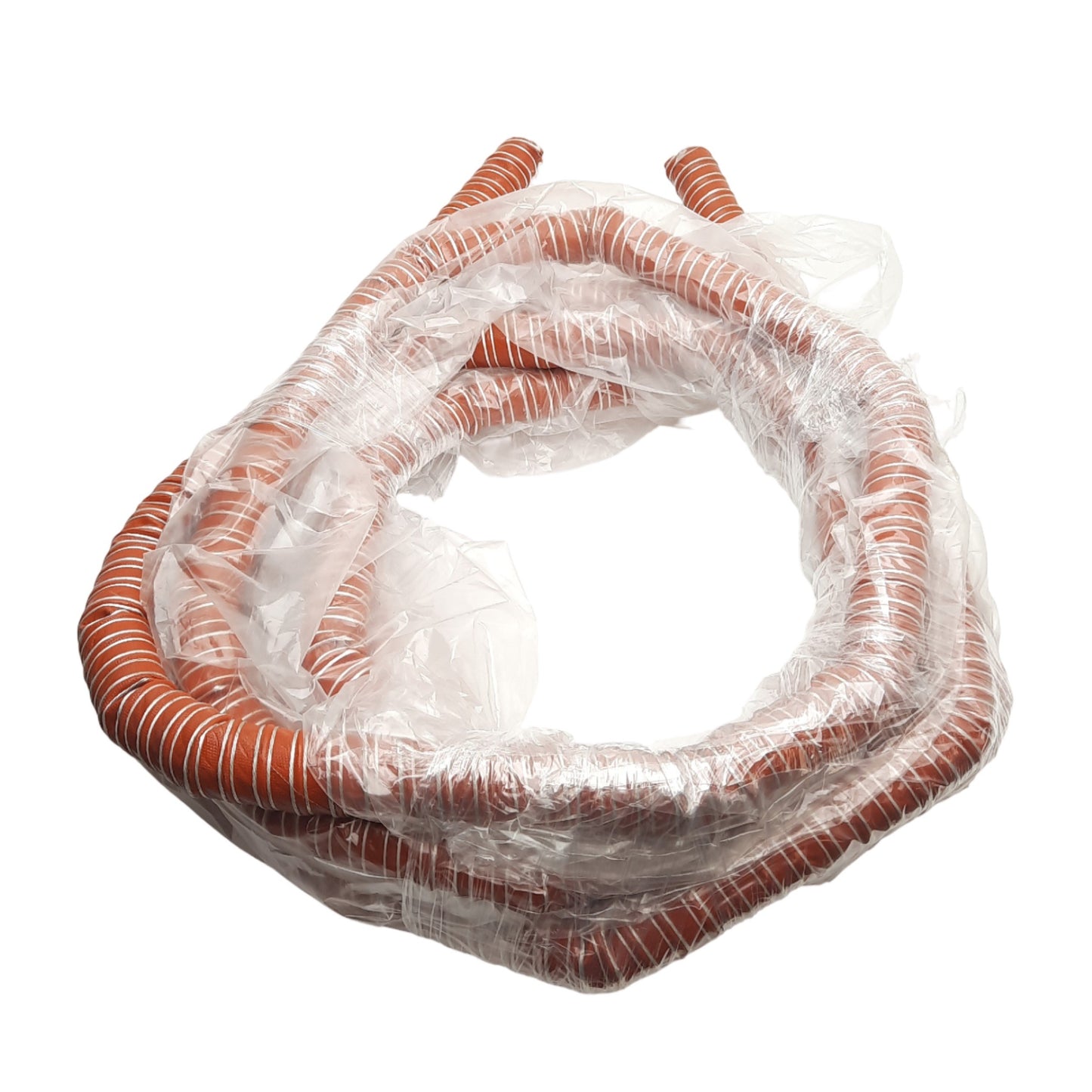 Used High Temperature Material Feed Hose, 1in ID x 17ft, Two Ply Silicone Wire Lined