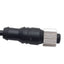 Used Mencom NANTDC-4MFP-5M Cordset, 4-Pin M12 F to 4-Pin M8 M, 60VAC/DC 4A, 5m