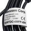 Used Mencom NANTDC-4MFP-5M Cordset, 4-Pin M12 F to 4-Pin M8 M, 60VAC/DC 4A, 5m