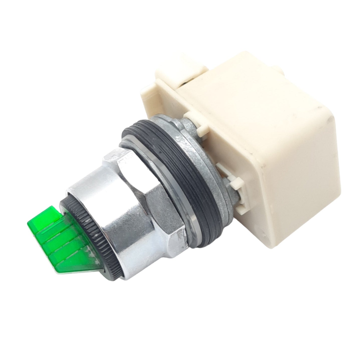 Used Square D 9001KM35 9001K11J35G Green Illuminated Selector Switch, 2-Position