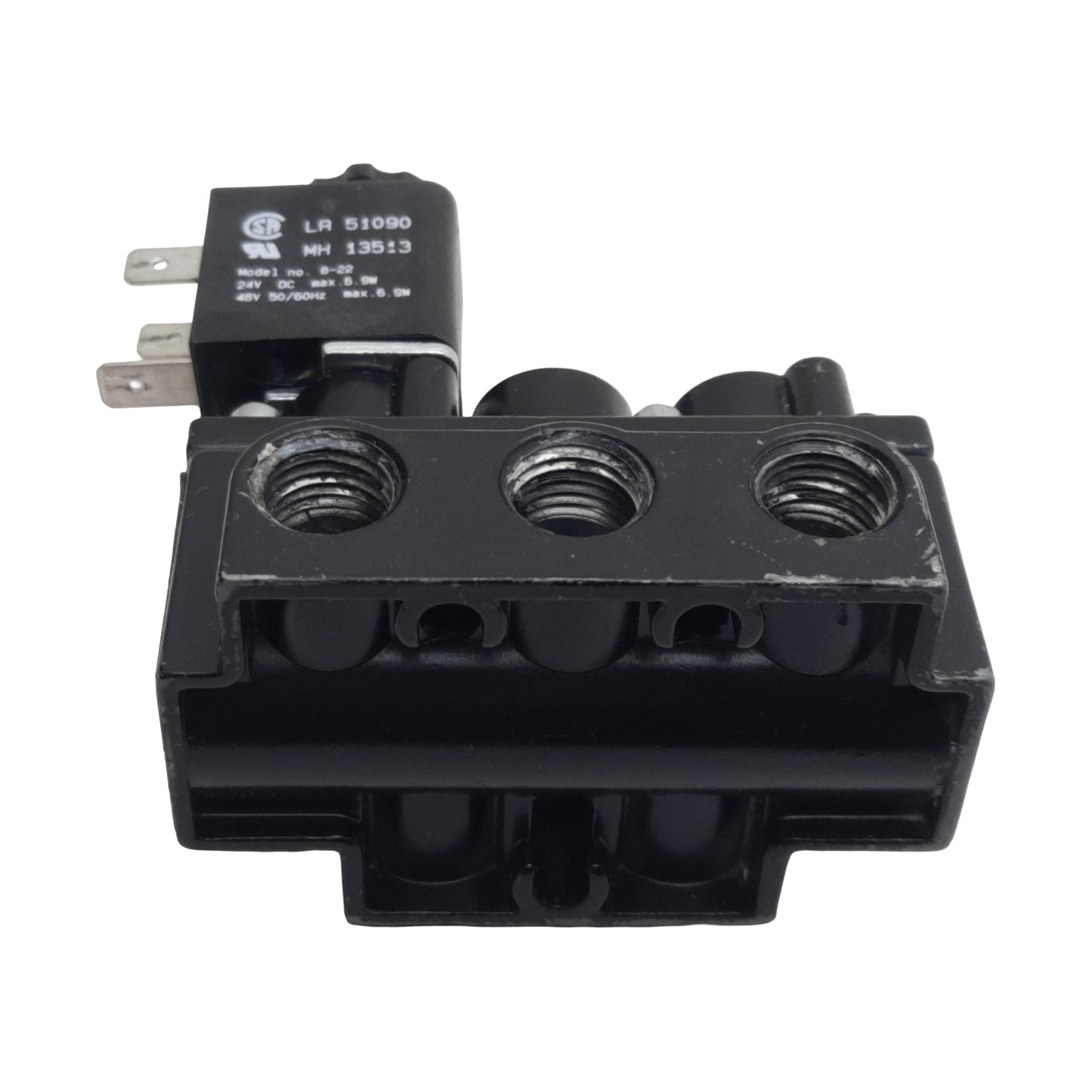 Used ARO A212SS-024-D-G Solenoid Valve, 5/2-Way, 1/4in NPT, 150psi Max, 24VDC Coil