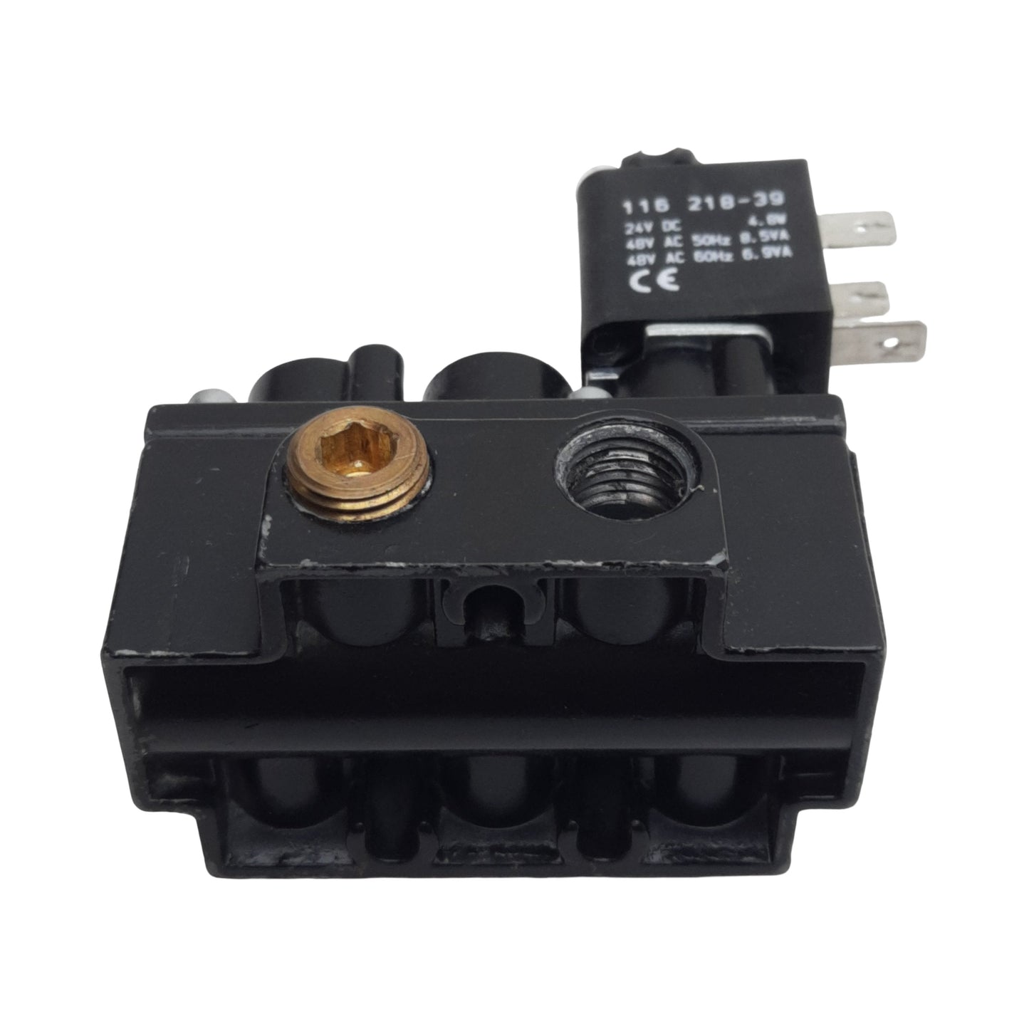 Used ARO A212SS-024-D-G Solenoid Valve, 5/2-Way, 1/4in NPT, 150psi Max, 24VDC Coil