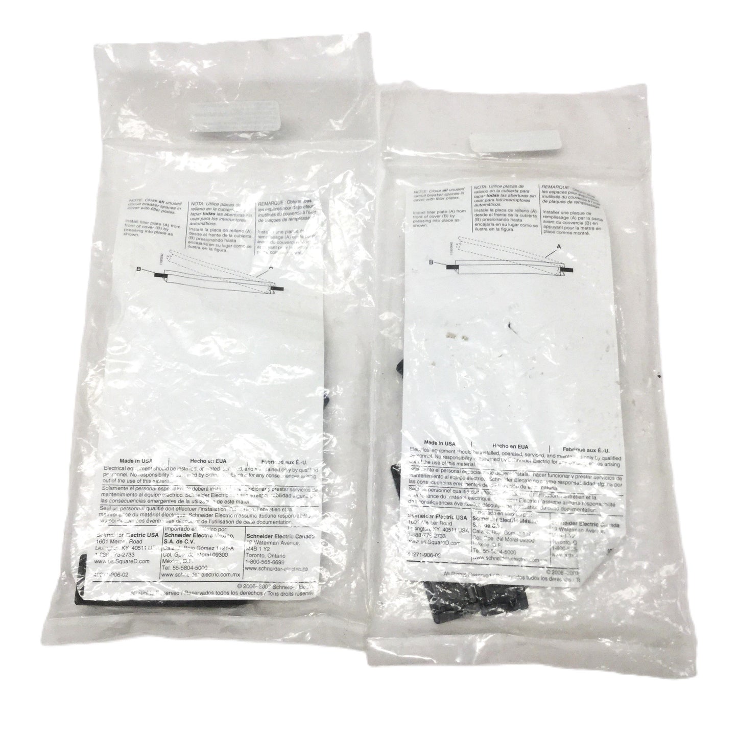 New Lot of 10 Square D QOFP Circuit Breaker Load Center Filler Plates for QO Panels