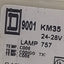 Used Square D 9001KM35 Pilot Light Dome Size, ø30mm Size, Voltage Rating 24-28V