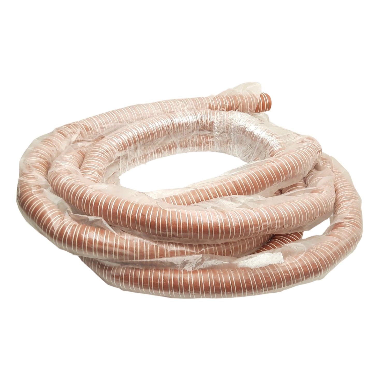 Used High Temperature Material Feed Hose, 1.25in ID x 19.5ft, 2-Ply Silicone