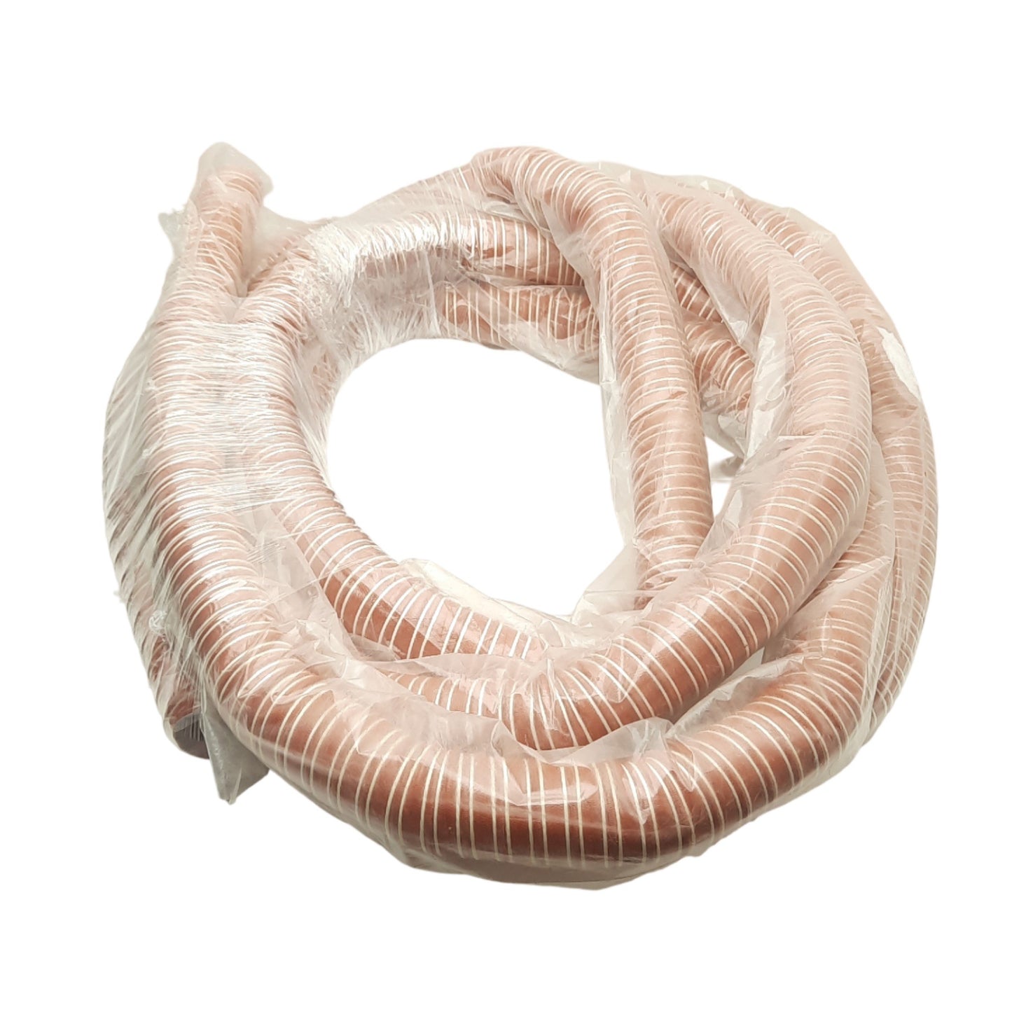 Used High Temperature Material Feed Hose, 1.25in ID x 19.5ft, 2-Ply Silicone