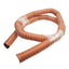 Used High Temperature Material Feed Hose, 1.25in ID x 6ft, 2-Ply Silicone