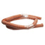 Used High Temperature Material Feed Hose, 1.25in ID x 6ft, 2-Ply Silicone