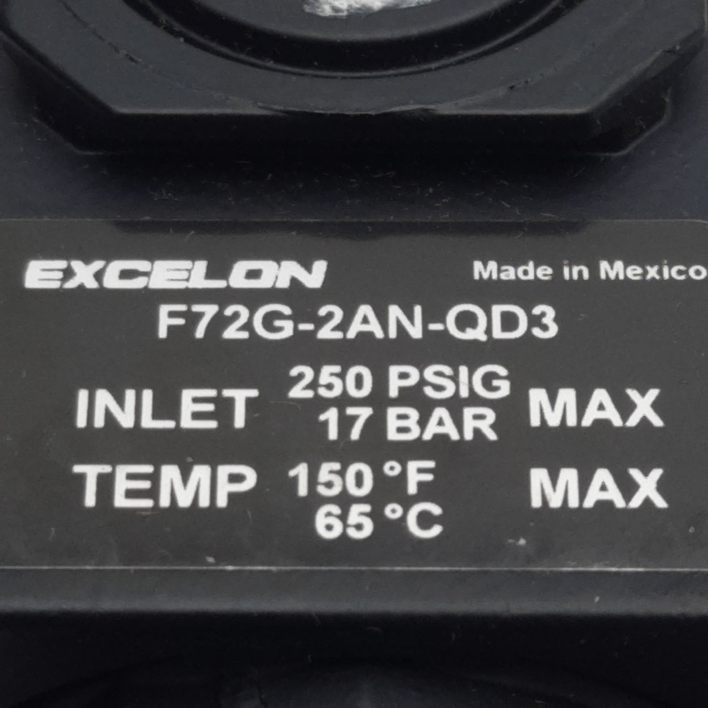 Used Norgren F72G-2AN-QD3 Pneumatic Filter, 1/4in PTF, 250psi Max, 40µm, 59scfm