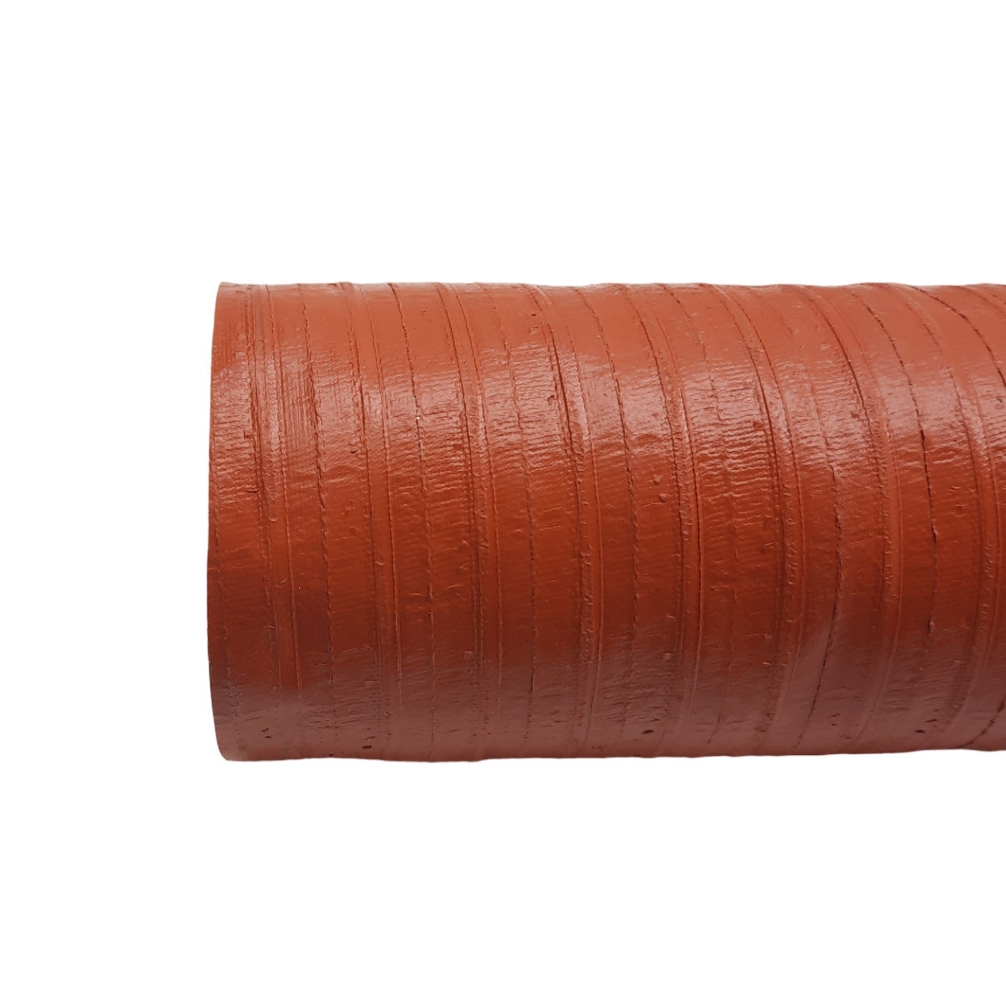 Used High Temperature Material Feed Hose, 3in ID x 9ft, 2-Ply Silicone Wire Lined