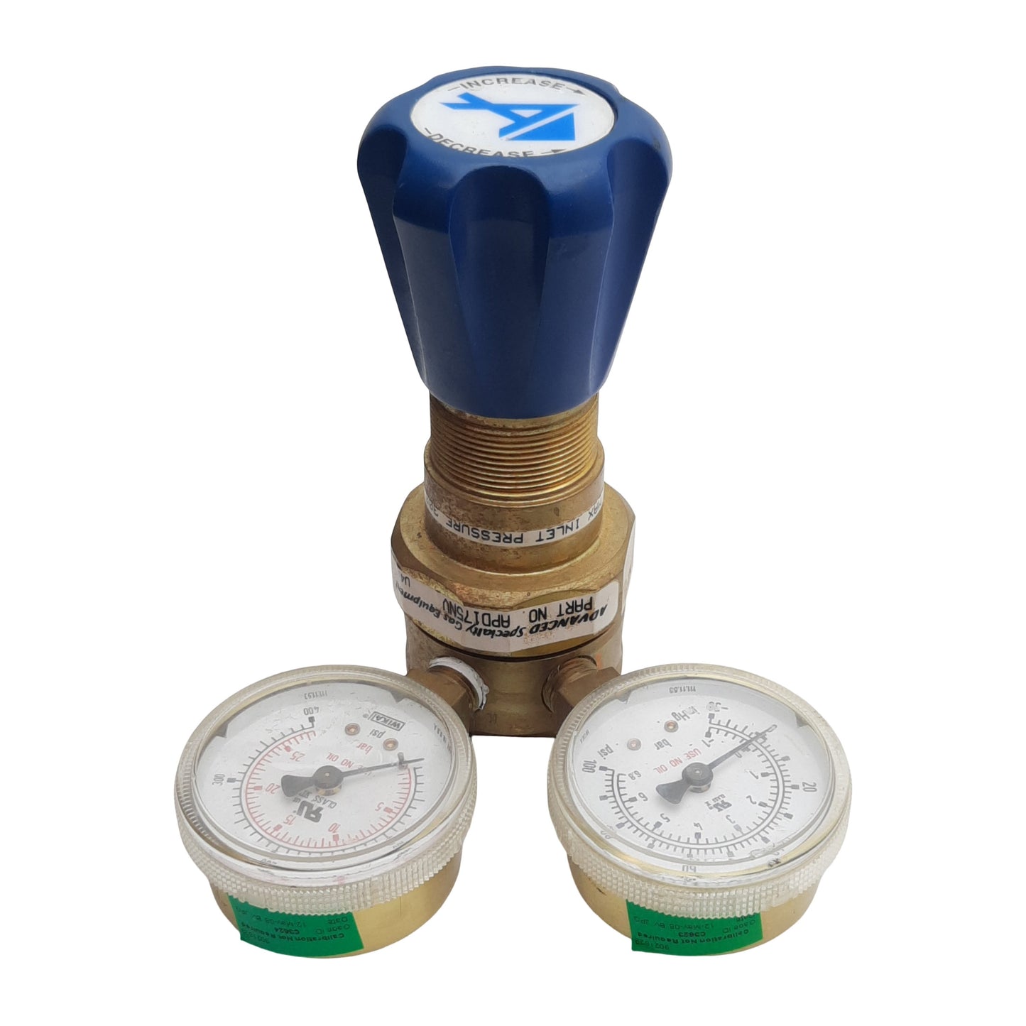 Used Advanced B1-75 APD175NV Gas Regulator, 1/4in NPT, 3000psi In 75psi Out