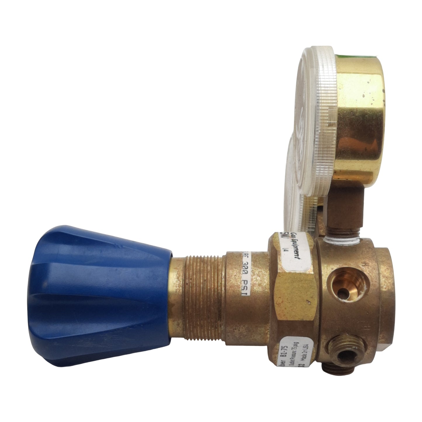 Used Advanced B1-75 APD175NV Gas Regulator, 1/4in NPT, 3000psi In 75psi Out