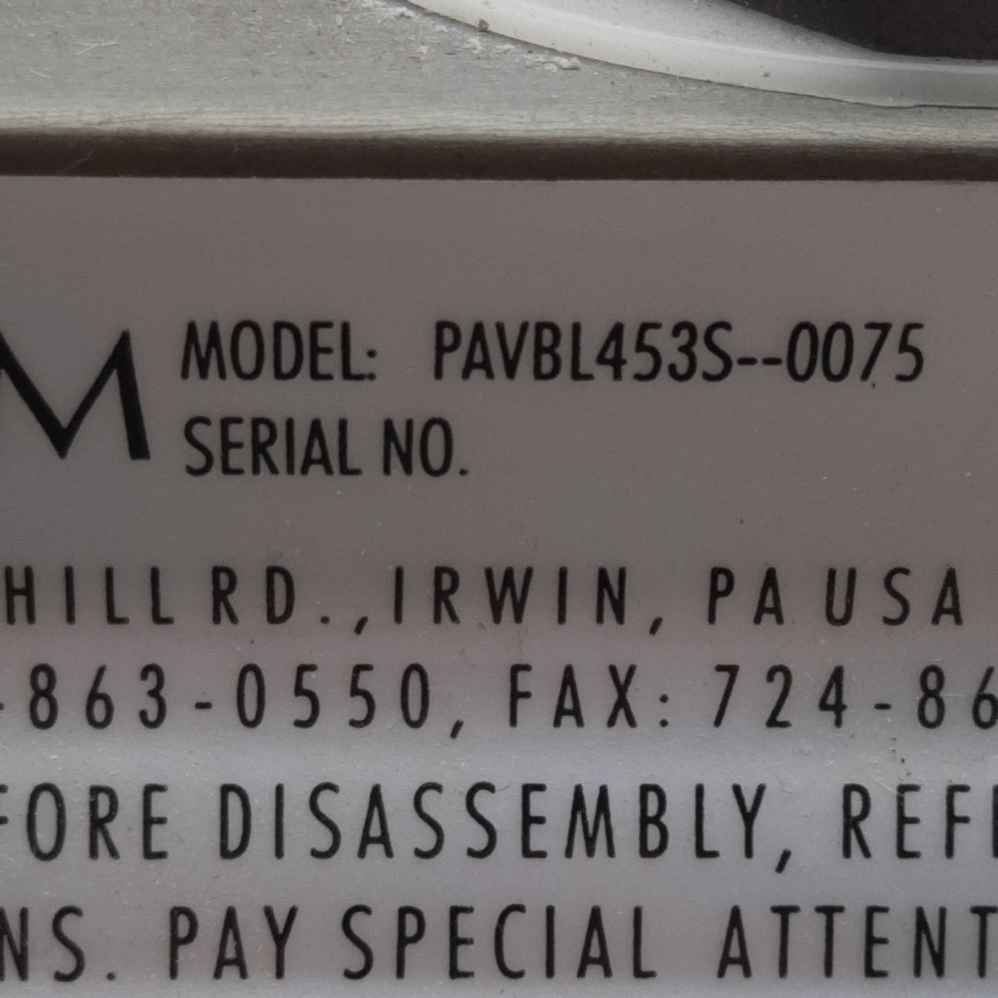Used PBM PAVBL453S-0075 SIC-E5X-D-34 Actuator & Ball Valve, ø1in Tube, 120psi Max