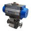 Used PBM PAVBL453S-0075 SIC-E5X-D-34 Actuator & Ball Valve, ø1in Tube, 120psi Max