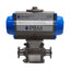 Used PBM PAVBL453S-0075 SIC-E5X-D-34 Actuator & Ball Valve, ø1in Tube, 120psi Max