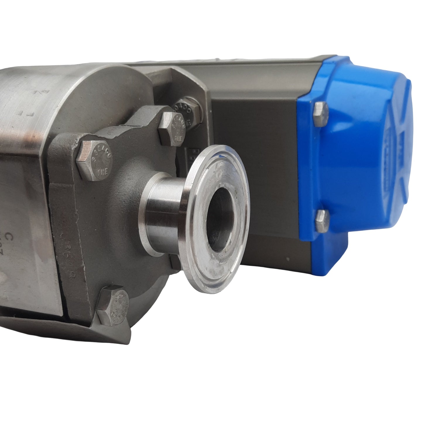Used PBM PAVBL453S-0075 SIC-E5X-D-34 Actuator & Ball Valve, ø1in Tube, 120psi Max