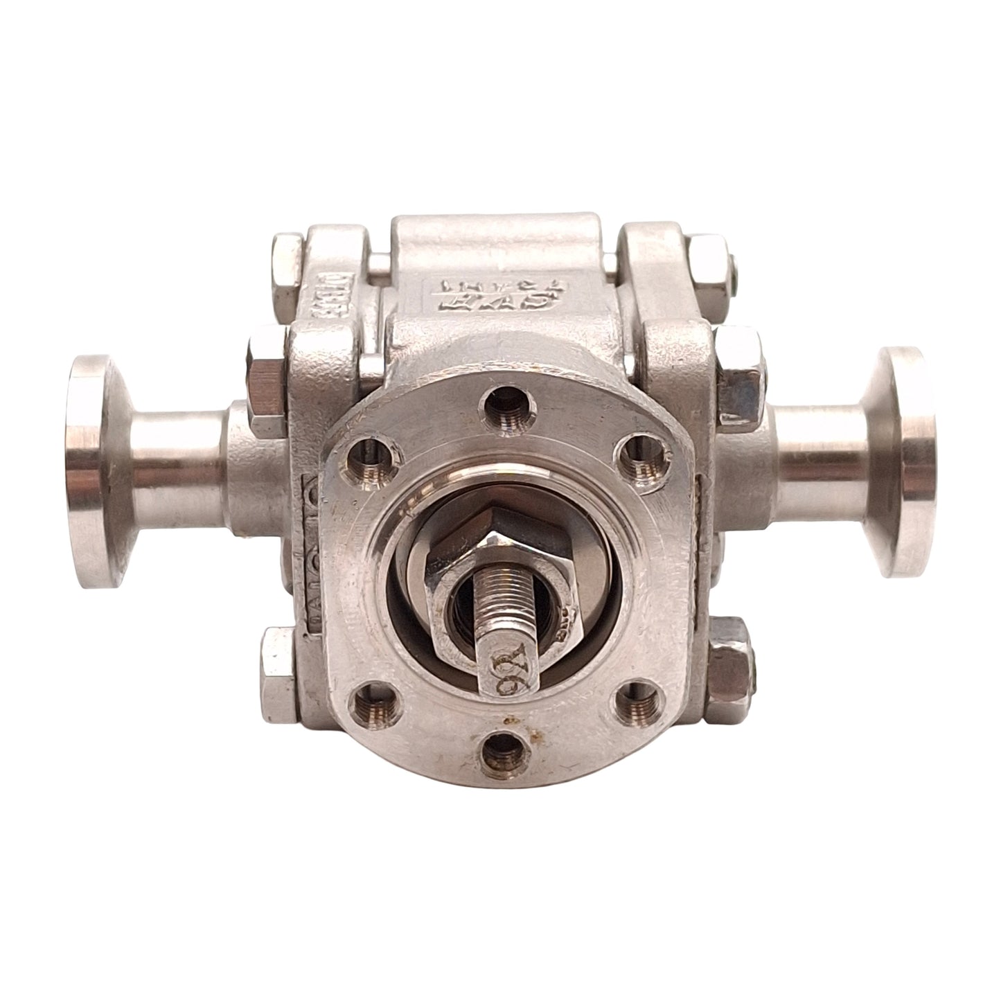Used SVF SBC76666AT-TR 1/2"-1500 SS Ball Valve, 1/2in Size, 1500PSI, 1/2in Tri-Clamp