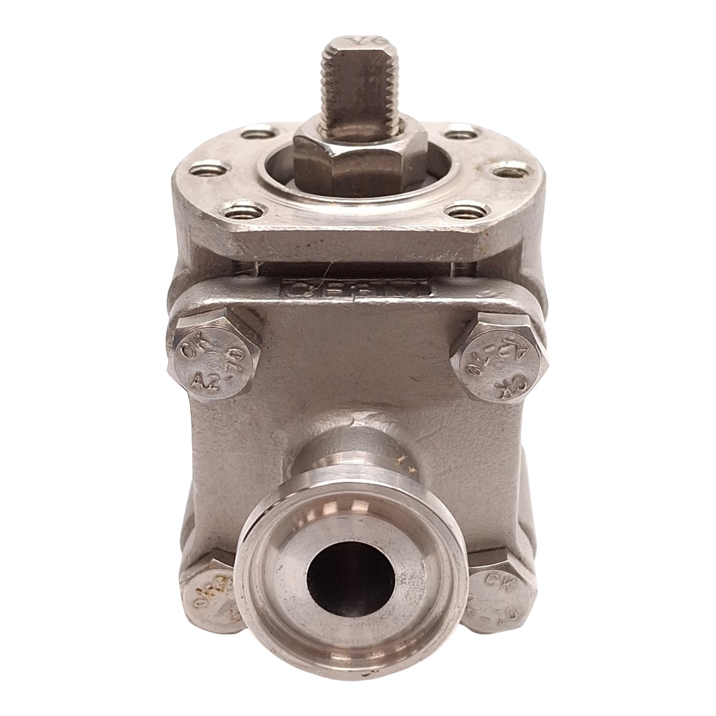 Used SVF SBC76666AT-TR 1/2"-1500 SS Ball Valve, 1/2in Size, 1500PSI, 1/2in Tri-Clamp