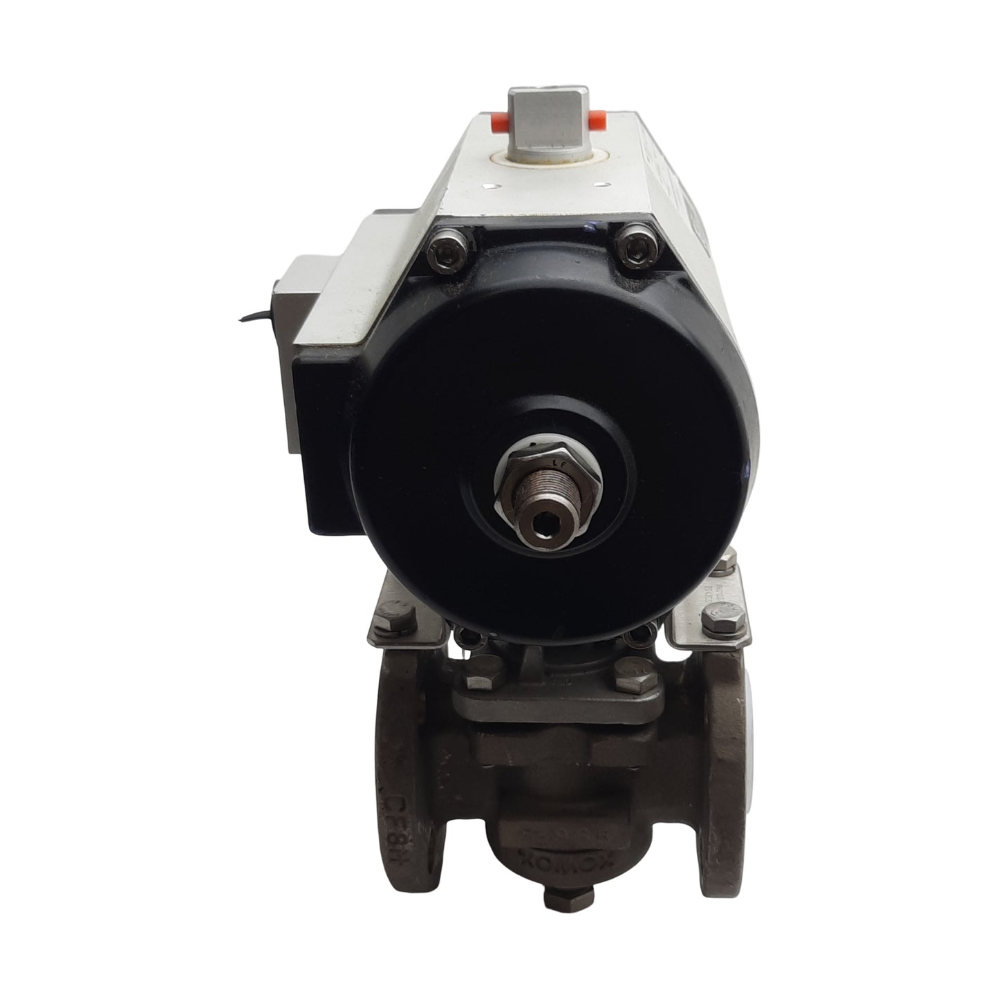 Used XOMOX XRP XS025-S08-B Pneumatic Actuator & Ball Valve, ø1in Flange, 145psi Max