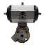 Used XOMOX XRP XS025-S08-B Pneumatic Actuator & Ball Valve, ø1in Flange, 145psi Max