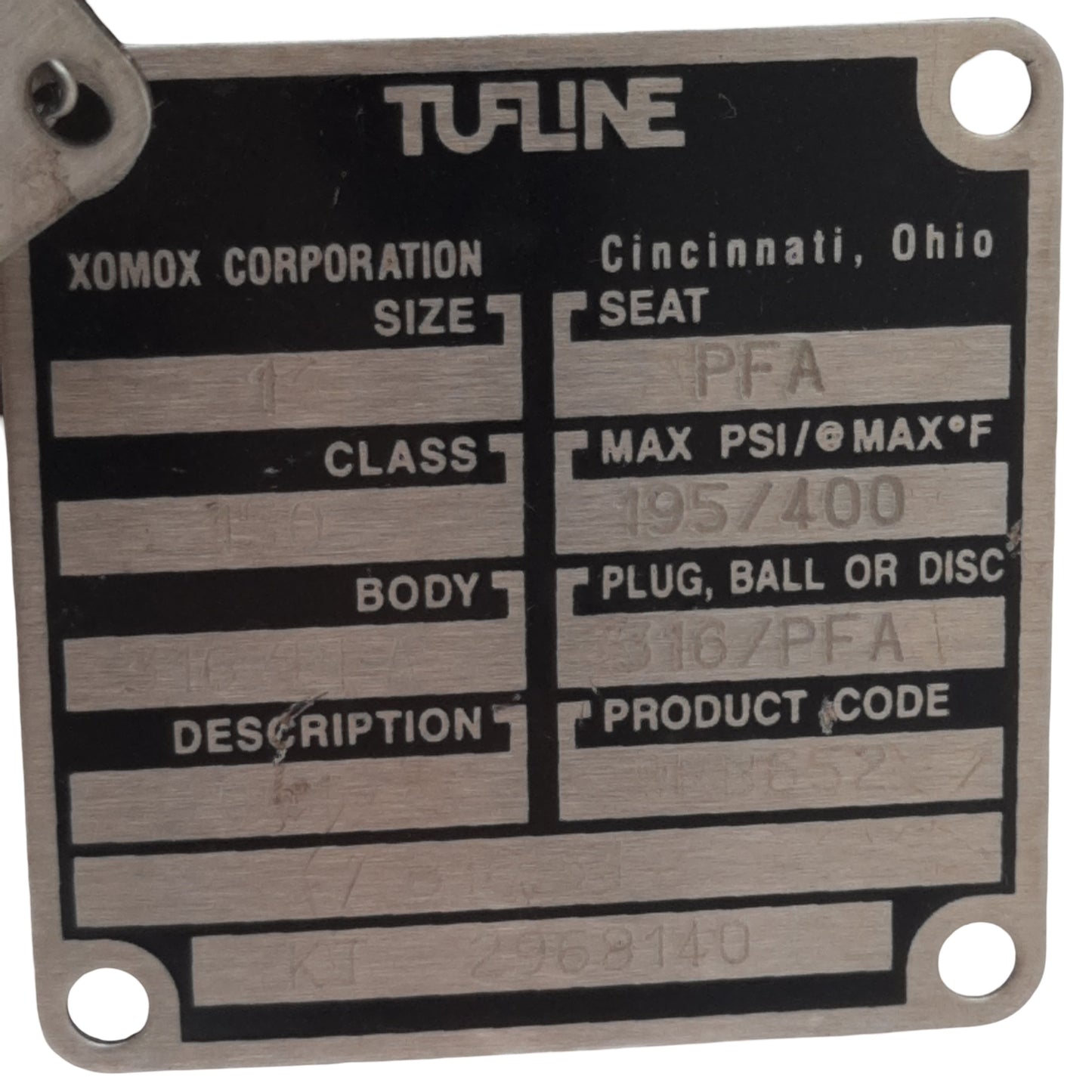 Used XOMOX XRP XS025-S08-B Pneumatic Actuator & Ball Valve, ø1in Flange, 145psi Max