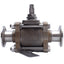 Used PBM SIC-E5X-J Hastelloy Ball Valve 1in Size, 900PSIG Max, 1in Tri-Clamp