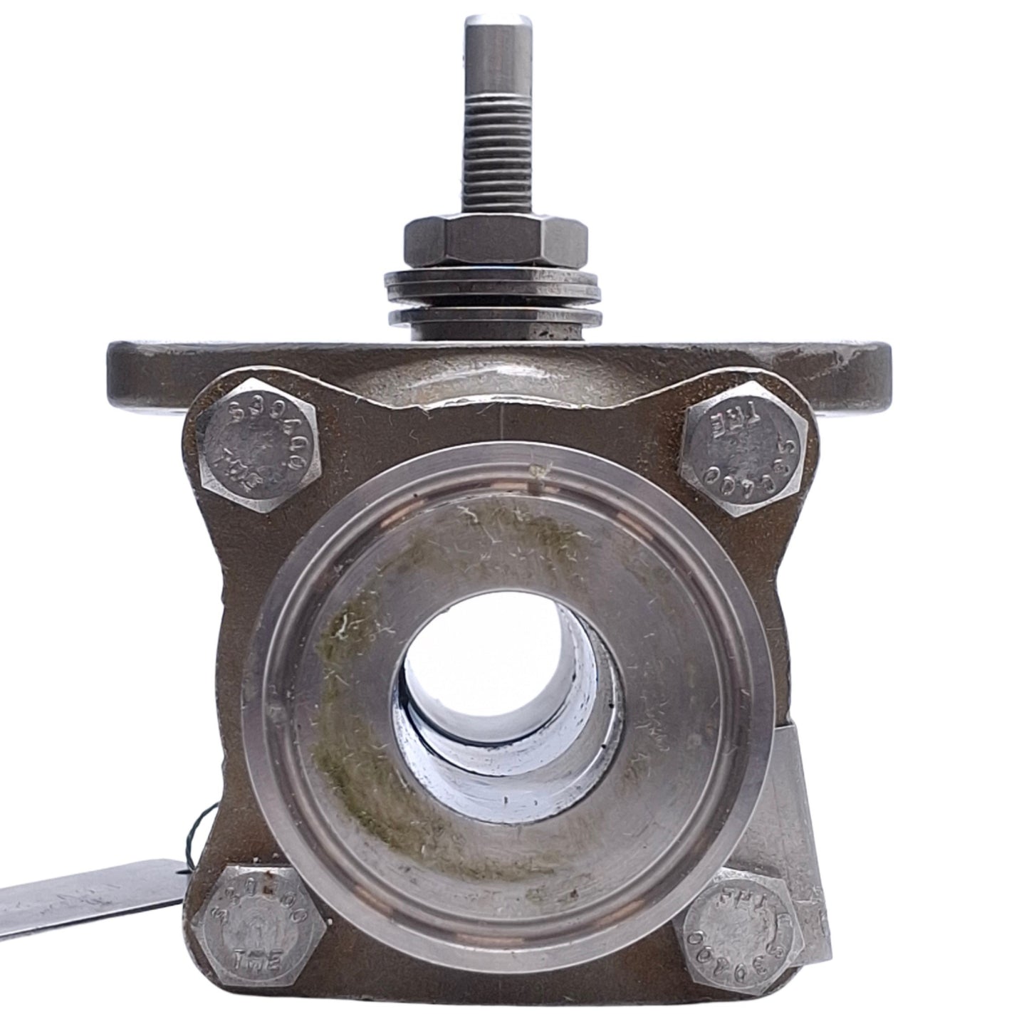 Used PBM SIC-E5X-J Hastelloy Ball Valve 1in Size, 900PSIG Max, 1in Tri-Clamp