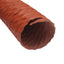 Used High Temperature Material Feed Hose, 2.25in ID x 10ft, 2-Ply Silicone Wire Lined