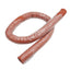 Used High Temperature Material Feed Hose, 2.5in ID x 6ft, 2-Ply Silicone Wire Lined