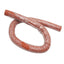 Used High Temperature Material Feed Hose, 2.5in ID x 6ft, 2-Ply Silicone Wire Lined