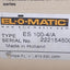 Used El-O-Matic ES100-4/A Single Acting Pneumatic Actuator 120PSIG Max, 1/4" NPT