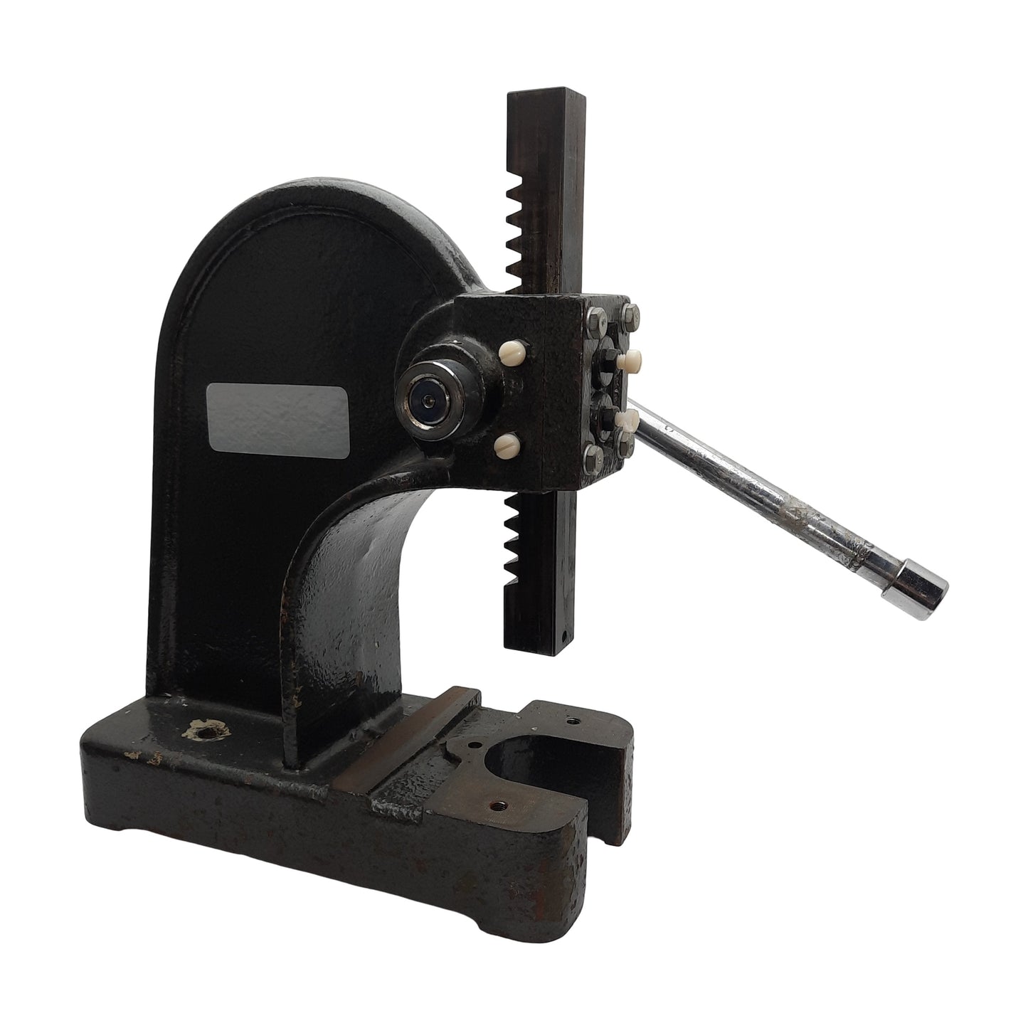 Used Dayton Toothed Pinion Arbor Press, 1-Ton, *No Anvil/Worn Pinion*