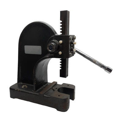 Used Dayton Toothed Pinion Arbor Press, 1-Ton, *No Anvil/Worn Pinion*