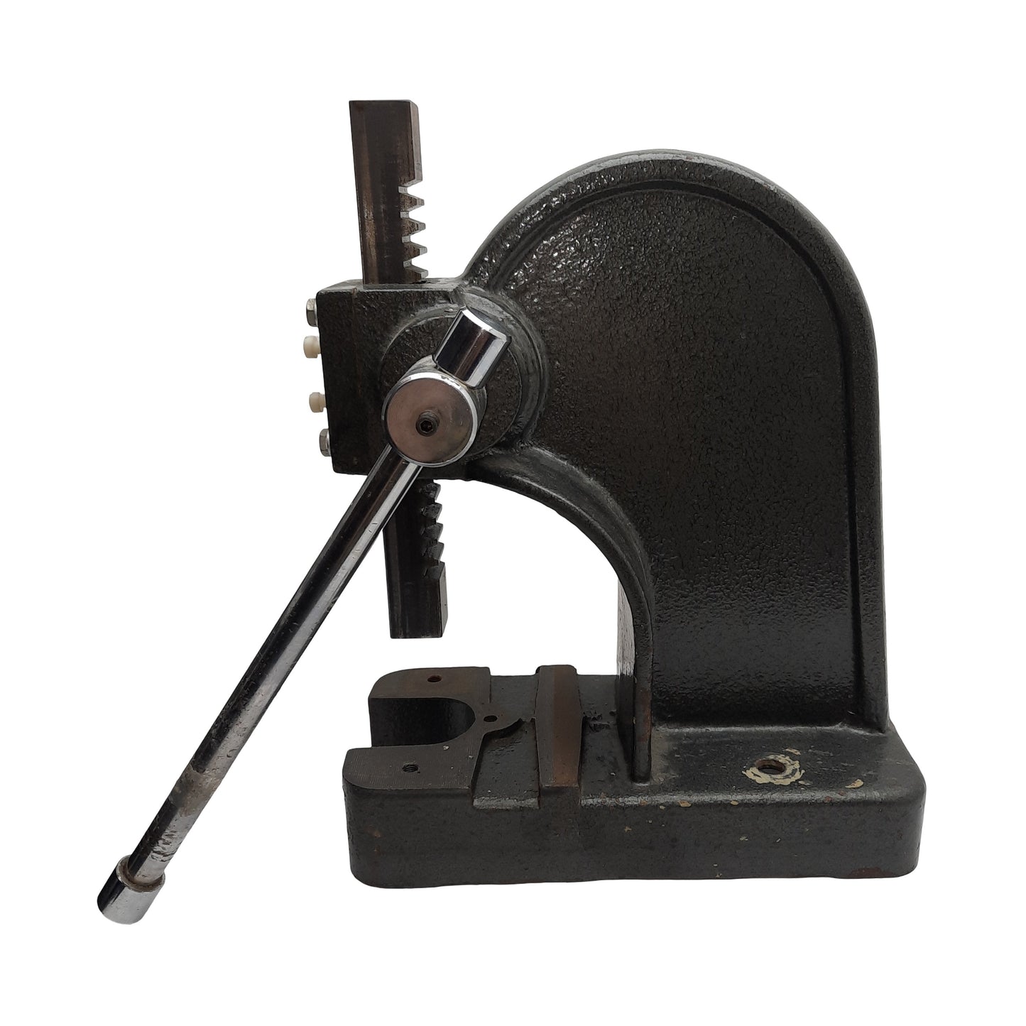 Used Dayton Toothed Pinion Arbor Press, 1-Ton, *No Anvil/Worn Pinion*