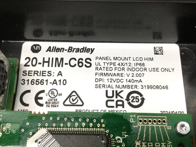 New – Open box Allen Bradley 20-HIM-C6S PowerFlex 7 Remote Programmer Interface Display Module