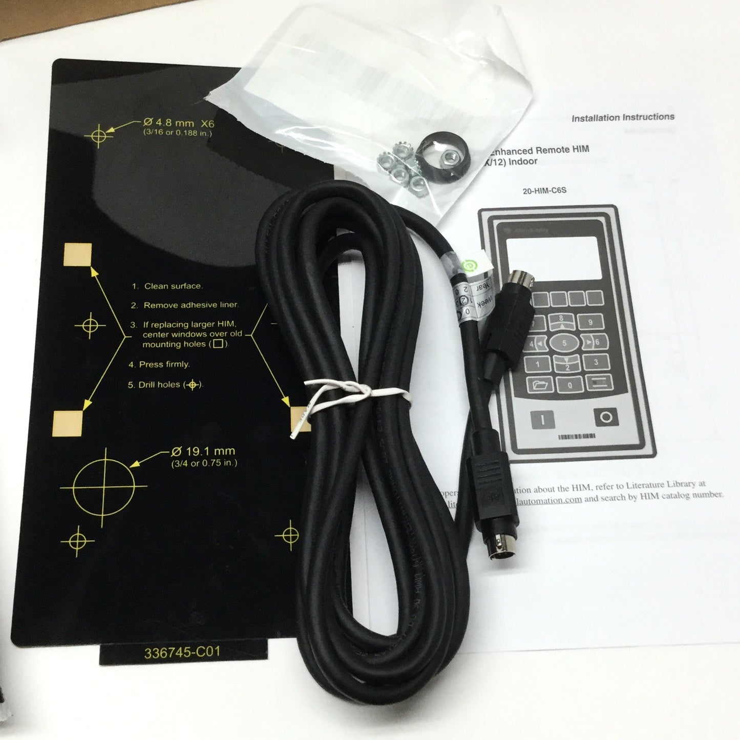 New – Open box Allen Bradley 20-HIM-C6S PowerFlex 7 Remote Programmer Interface Display Module