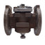 Used Tufline 1"-061-1-P6-1-P6-N 2-Way Lined Plug Valve ø4.25in Flange, PFA 195psi