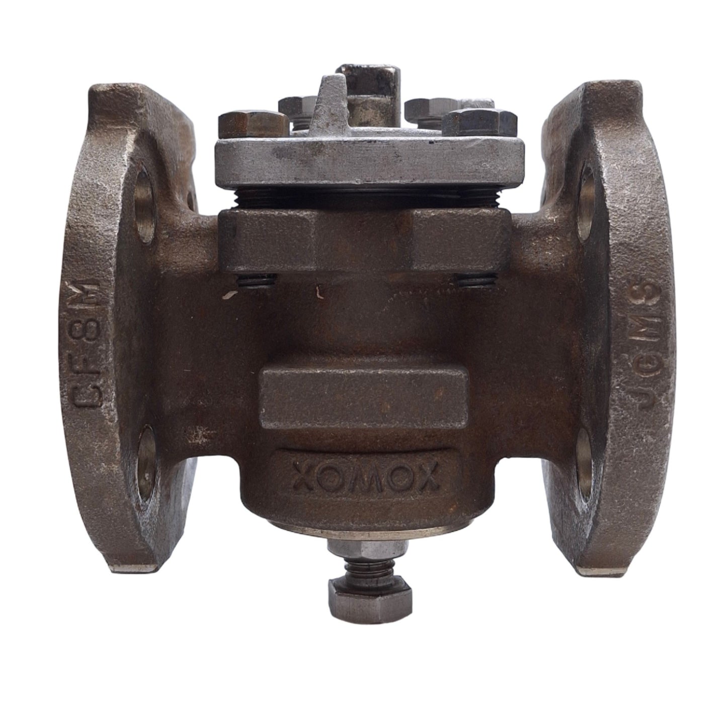 Used Tufline 1"-061-1-P6-1-P6-N 2-Way Lined Plug Valve ø4.25in Flange, PFA 195psi