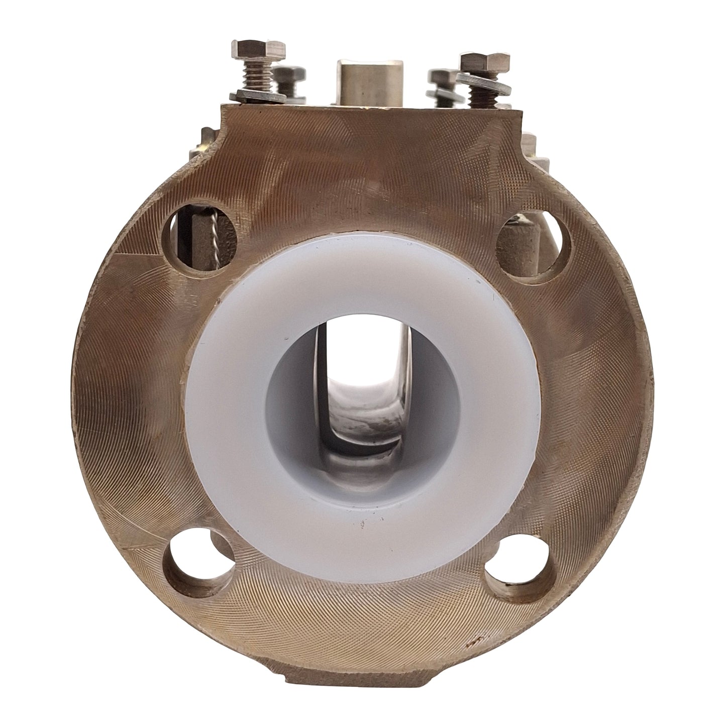 Used Xomox 2"-061-6-P6-6-P6-N Tufline 2-Way Lined Plug Valve, 195PSI, ø6" Flange, PFA