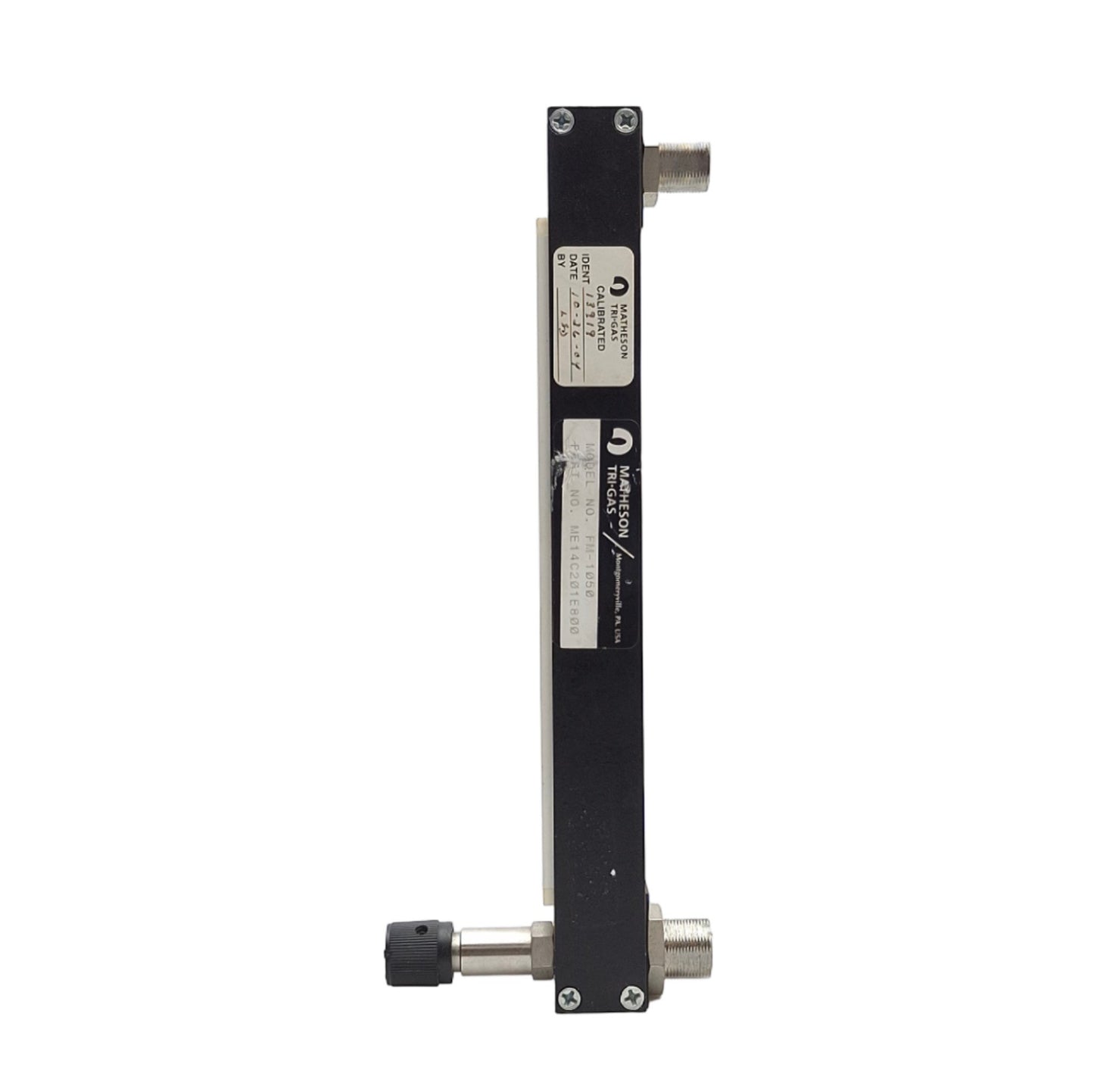 Used Matheson ME14C201E800 FM-1050 High Accuracy Flow Meter 5-150 SLPM CO2, 1/4in NPT